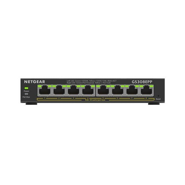Netgear PoE+ Switch GS308EPP-100PES 8 Port