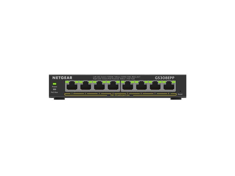 Netgear PoE+ Switch GS308EPP-100PES 8 Port