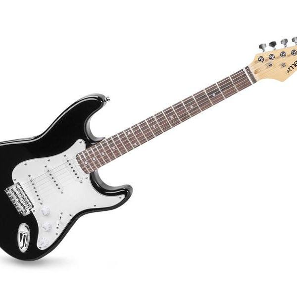 MAX E-Gitarre GigKit Schwarz