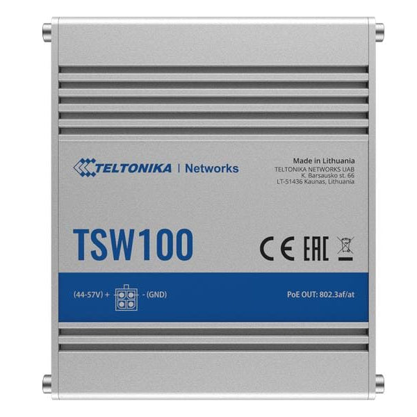 Teltonika Rail PoE+ Switch TSW100 5 Port