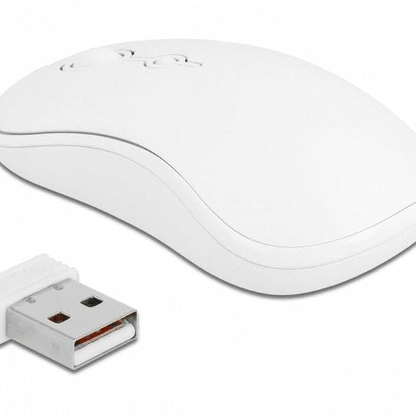 Delock Tastatur-Maus-Set 12703 Wireless Weiss