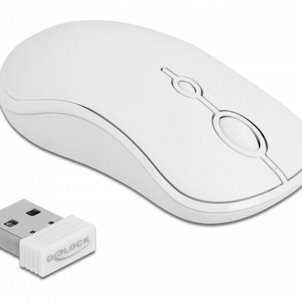 Delock Tastatur-Maus-Set 12703 Wireless Weiss