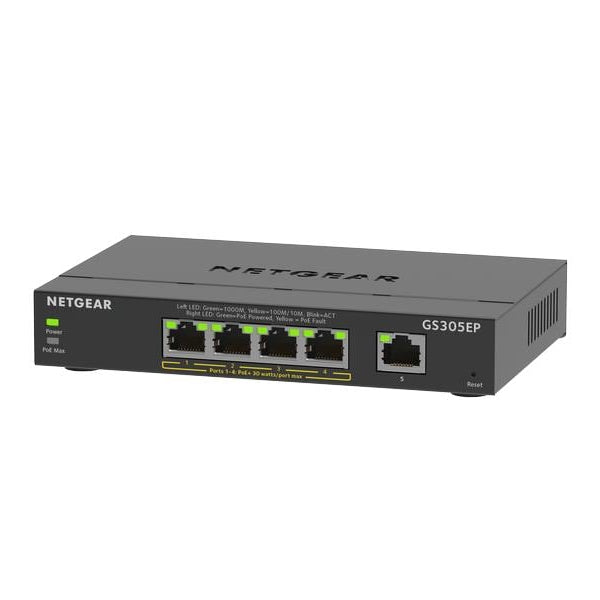Netgear PoE+ Switch GS305EP-100PES 5 Port