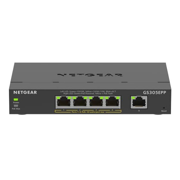 Netgear PoE+ Switch GS305EPP-100PES 5 Port