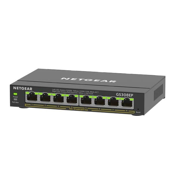 Netgear PoE+ Switch GS308EP-100PES 8 Port