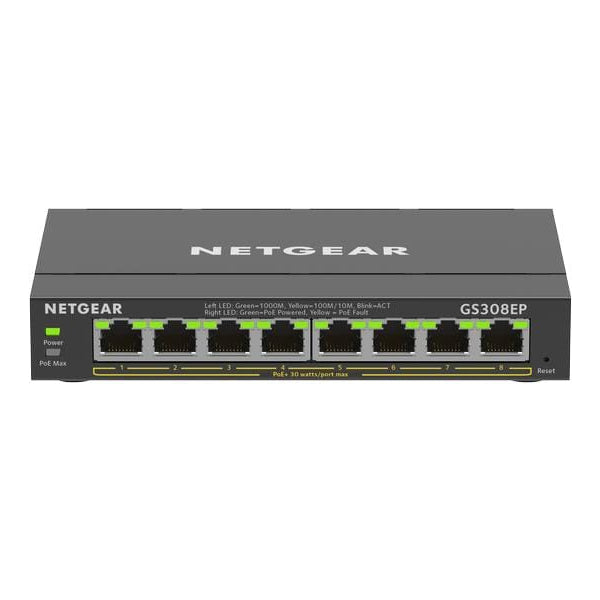 Netgear PoE+ Switch GS308EP-100PES 8 Port