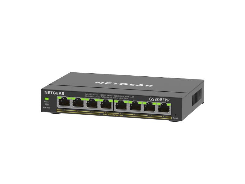 Netgear PoE+ Switch GS308EPP-100PES 8 Port