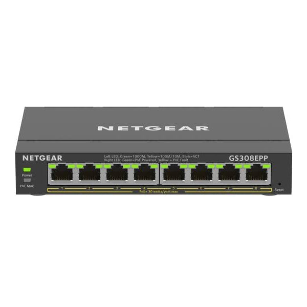Netgear PoE+ Switch GS308EPP-100PES 8 Port