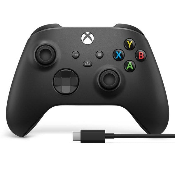 Microsoft Xbox Wireless Controller Carbon Black + USB-C Kabel