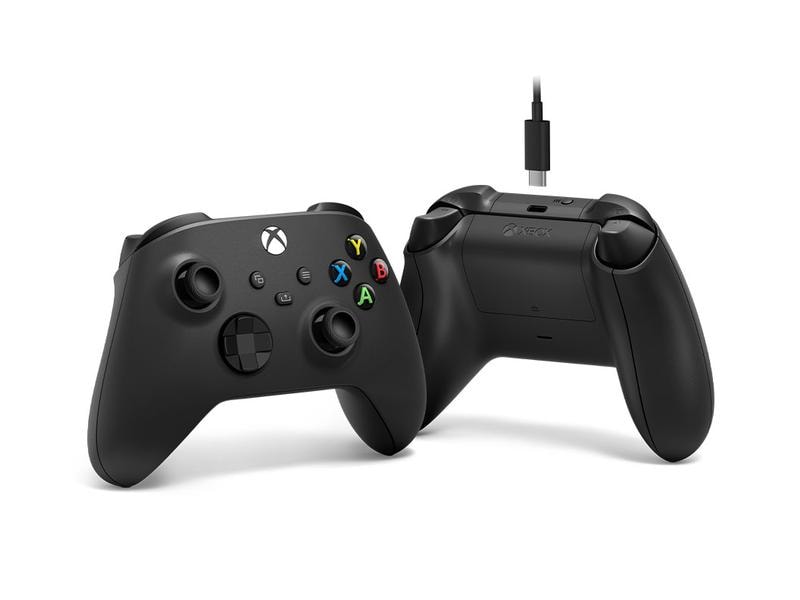 Microsoft Xbox Wireless Controller Carbon Black + USB-C Kabel