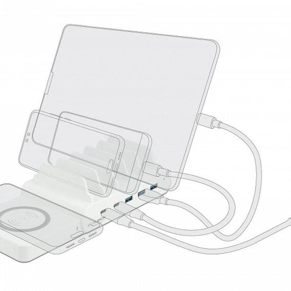 Delock Ladestation 41450 mit Wireless Charger