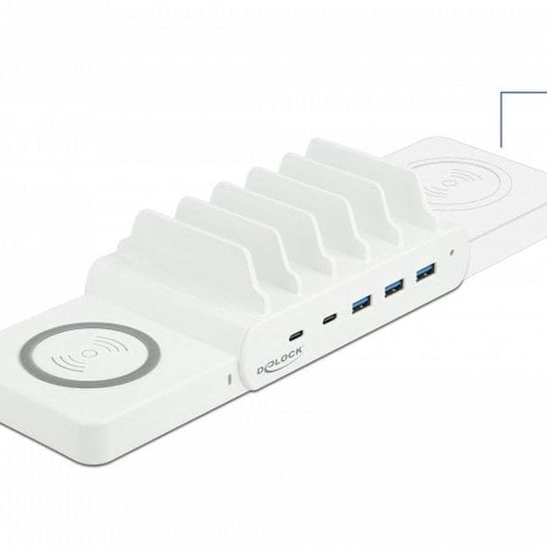 Delock Ladestation 41450 mit Wireless Charger