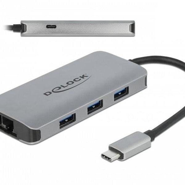 Delock Dockingstation USB-C – USB-A/LAN/PD 100W