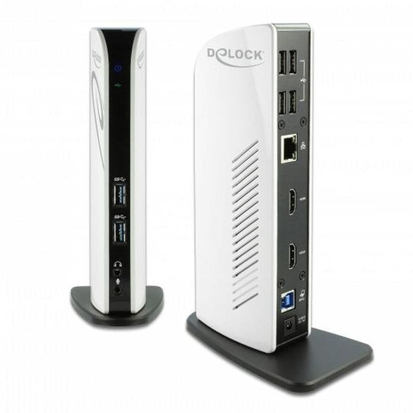 Delock Dockingstation USB-A/C – USB/LAN/2xHDMI Full-HD