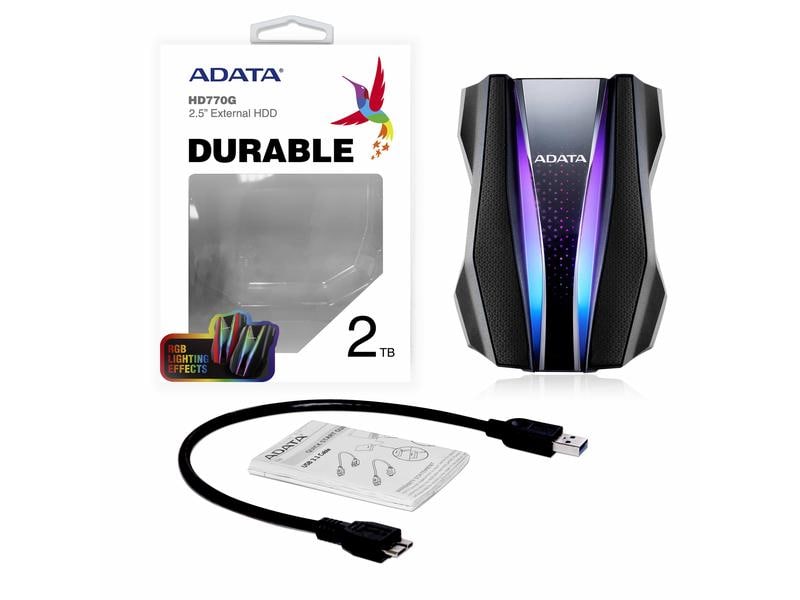 ADATA Externe Festplatte HD770G 2 TB, Schwarz