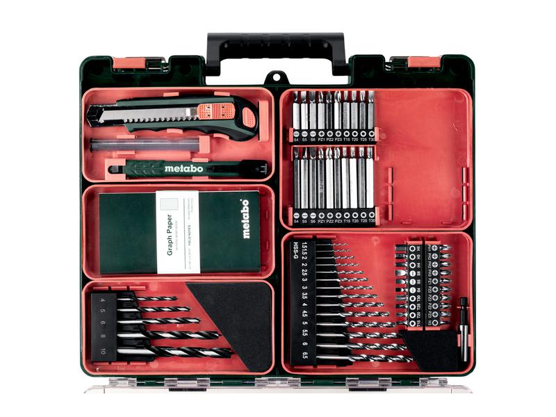 Metabo Akku-Bohrschrauber PowerMaxx BS 12 Set Kit