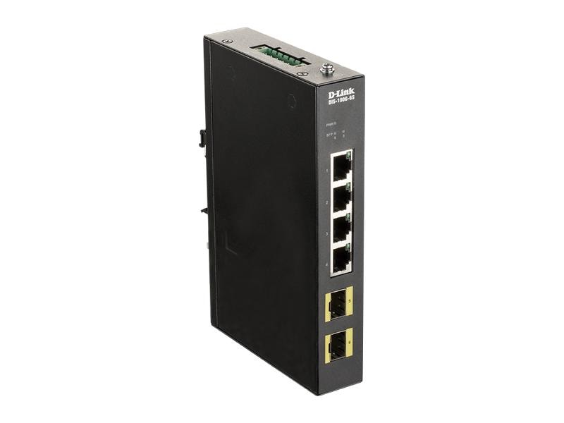 D-Link Rail Switch DIS-100G-6S 6 Port
