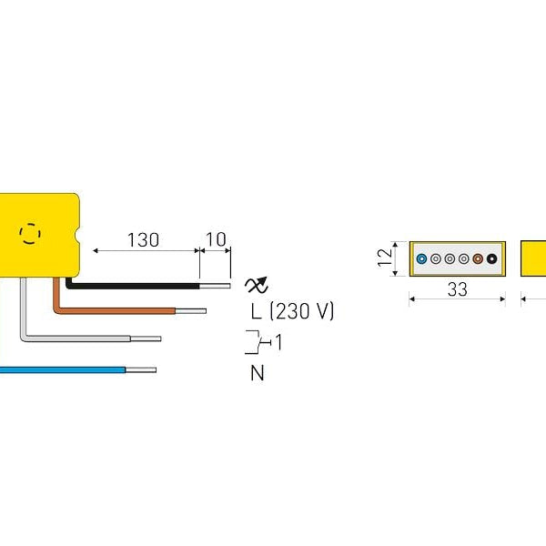 digitalSTROM Licht Tasterklemme Dimmer GE-TKM300 150 W