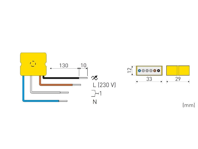 digitalSTROM Licht Tasterklemme Dimmer GE-TKM300 150 W
