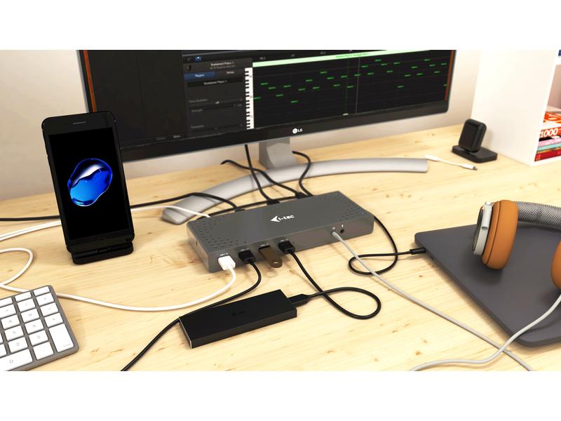 I-tec USB 3.0 / USB-C Dual Display Docking Station