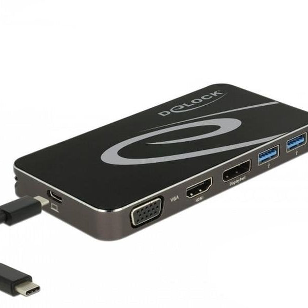 Delock Dockingstation USB Typ-C – HDMI/DP/VGA/USB-Hub/PD