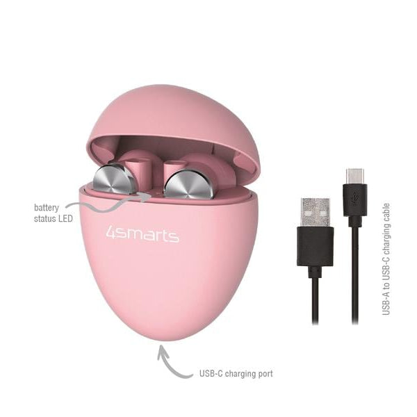 4smarts True Wireless In-Ear-Kopfhörer Pebble Pink