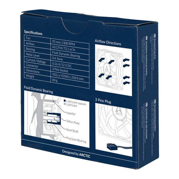 Arctic Cooling PC-Lüfter F9 Black