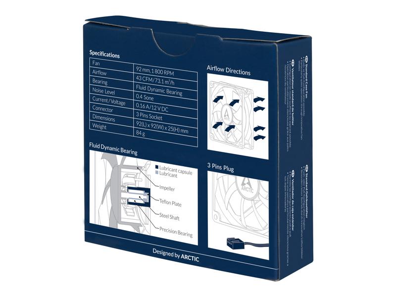 Arctic Cooling PC-Lüfter F9 Black