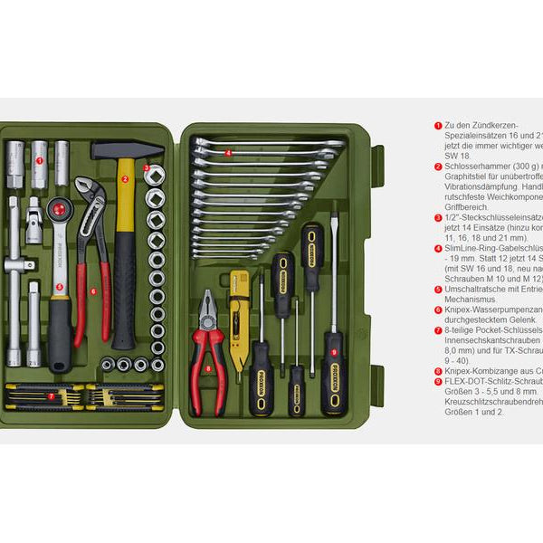 Proxxon Industrial Werkzeugkoffer PKW- und Universalwerkzeugkoffer 47-teilig