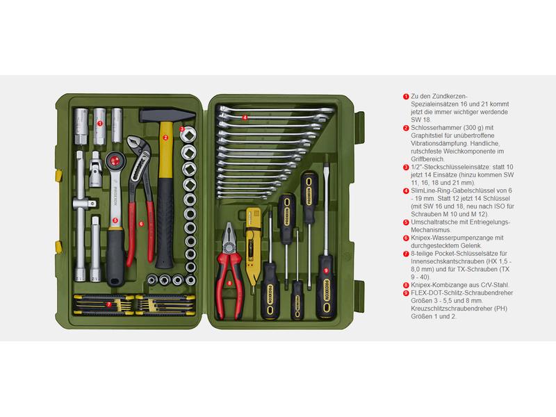 Proxxon Industrial Werkzeugkoffer PKW- und Universalwerkzeugkoffer 47-teilig