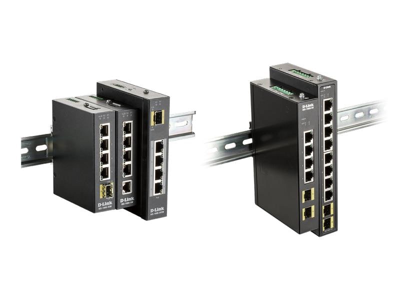 D-Link Rail Switch DIS-100G-6S 6 Port