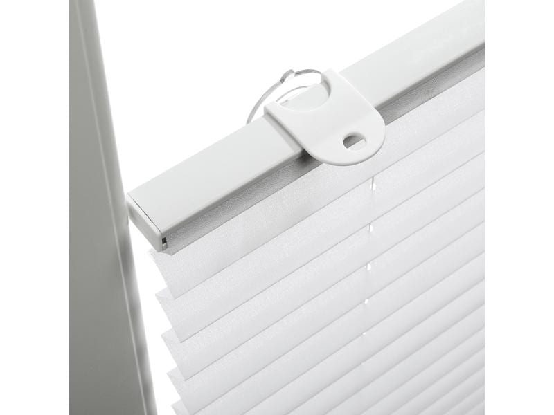 Gardinia Plissée Solo mit Saugnäpfen, blickdicht 50 x 130 cm, Weiss