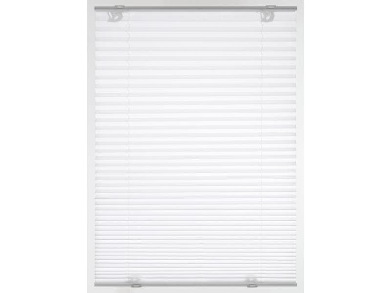 Gardinia Plissée Solo mit Saugnäpfen, blickdicht 50 x 130 cm, Weiss