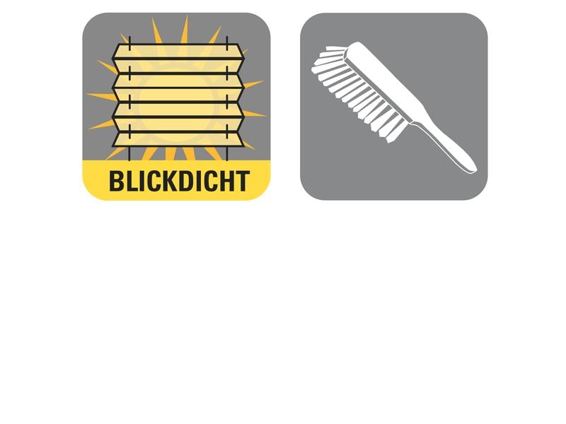 Gardinia Plissée Solo mit Saugnäpfen, blickdicht 50 x 130 cm, Weiss