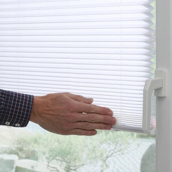 Gardinia Plissée Solo mit Saugnäpfen, blickdicht 50 x 130 cm, Weiss