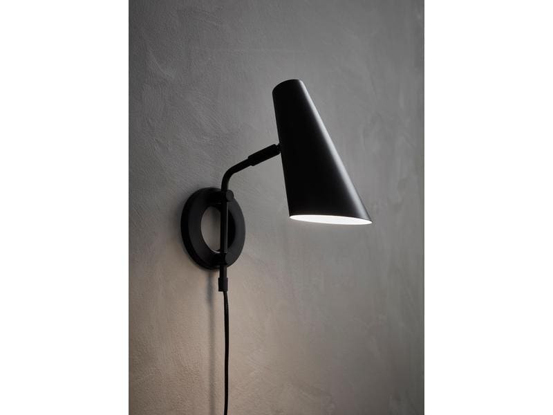 Markslöjd Wandleuchte Cal 1L 1x E14, Schwarz