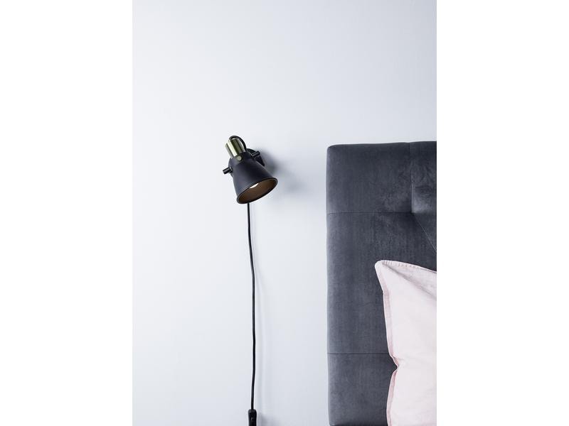 Markslöjd Wandleuchte Alton 1L 1x E14, Schwarz