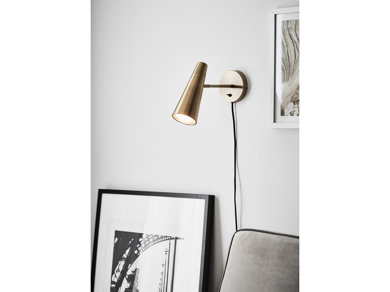 Markslöjd Wandleuchte Peak 1L 1x E14, Gold