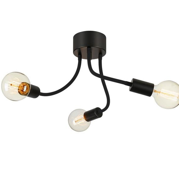 Markslöjd Deckenleuchte Medusa 3L 3x E27, Schwarz