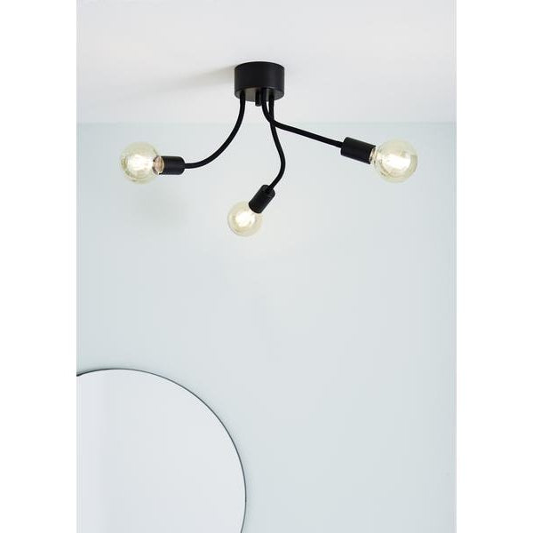 Markslöjd Deckenleuchte Medusa 3L 3x E27, Schwarz