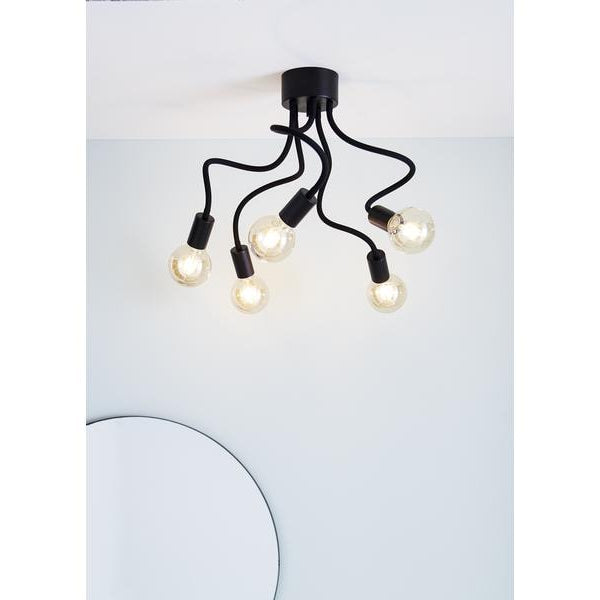 Markslöjd Deckenleuchte Medusa 5L 5x E27, Schwarz
