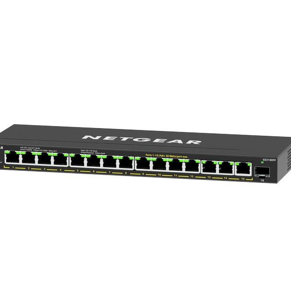 Netgear PoE+ Switch GS316EPP-100PES 16 Port