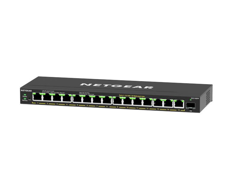 Netgear PoE+ Switch GS316EPP-100PES 16 Port