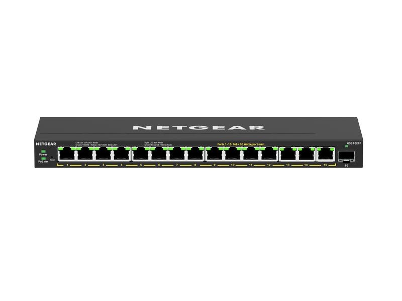 Netgear PoE+ Switch GS316EPP-100PES 16 Port