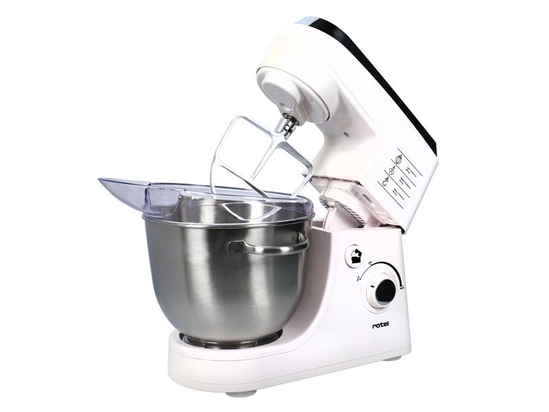 Rotel Küchenmaschine Power Mix 441 Silber/Weiss
