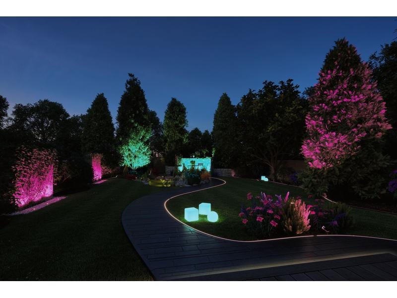 Paulmann Gartenleuchte Plug &amp; Shine PIKE RGBW Spot 40 °, ZigBee