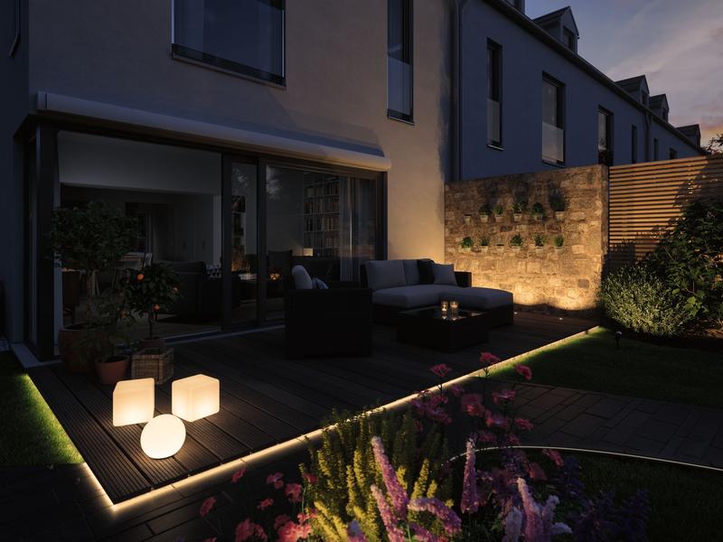 Paulmann Gartenleuchte Plug &amp; Shine PIKE RGBW Spot 40 °, ZigBee