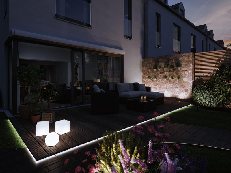 Paulmann Gartenleuchte Plug &amp; Shine PIKE RGBW Spot 40 °, ZigBee