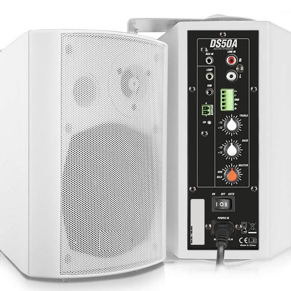 Power Dynamics Lautsprecher DS50AW Paar Weiss