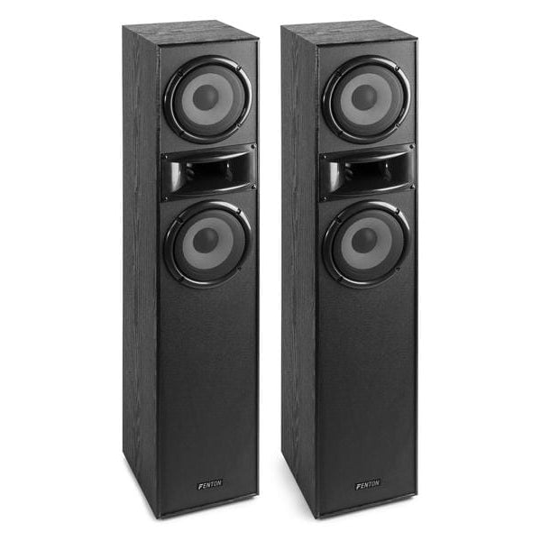 Fenton Standlautsprecher Paar SHF700B Schwarz
